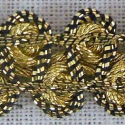 Metallic Gimp/Braid 10mm - Gold & Bronze