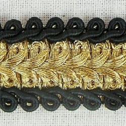 METALLIC WIDE BRAID 20MM - SAMPLE CUTTINGS AVAILABLE