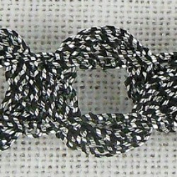 METALLIC CHAIN BRAID 8MM - PEWTER