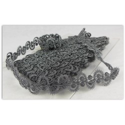 METALLIC SNAKE BRAID 30MM - PEWTER