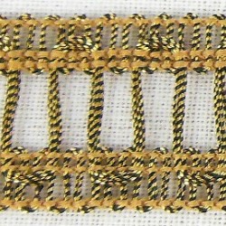 METALLIC LADDER BRAID 18MM - SAMPLE CUTTINGS AVAILABLE