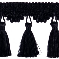 Classic Windsor Tassel Fringe 10304 Black