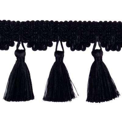 Classic Windsor Tassel Fringe 10304 Black