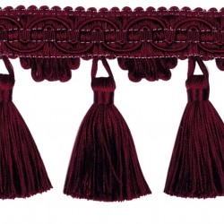 Classic Windsor Tassel Fringe 10304 Burgandy