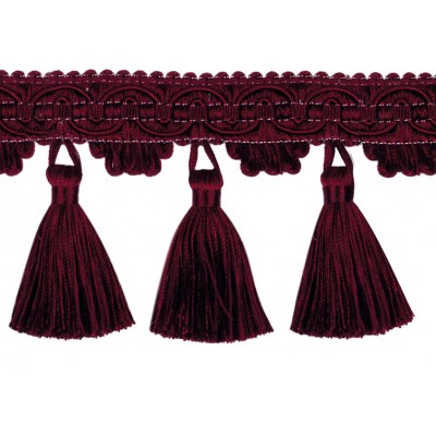 Classic Windsor Tassel Fringe 10304 Burgandy