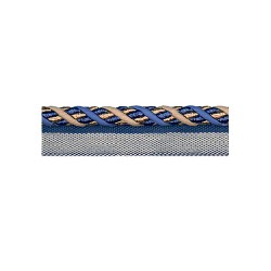 Exquisite Flanged Cord 1008 Navy Taupe