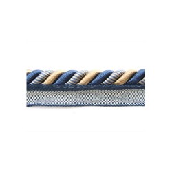 Classic Exquisite Flanged Cord 1030 Navy Taupe