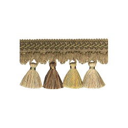 Exquisite Tassel Fringe 1642 Mocha Gold