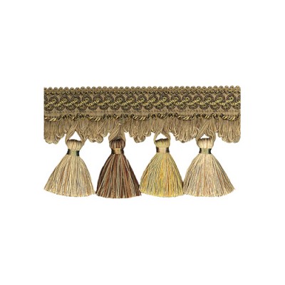 Exquisite Tassel Fringe 1642 Mocha Gold