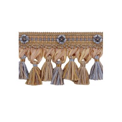 Exquisite Organdy Tassel Fringe 1879 Blue Heaven