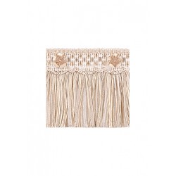 Exquisite Cut Fringe with Rosette 1882 White Dove