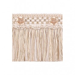 Exquisite Cut Fringe with Rosette 1882 White Dove