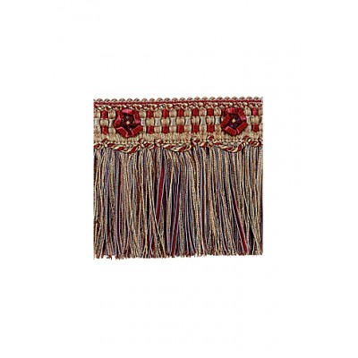 Exquisite Cut Fringe with Rosette 1882 Cherrywood 