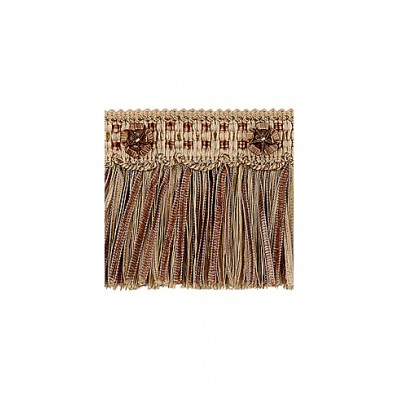 Exquisite Cut Fringe with Rosette 1882 Mocha Gold