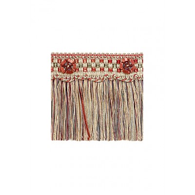 Exquisite Cut Fringe with Rosette 1882 Red Sherbert