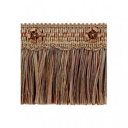 Exquisite Cut Fringe with Rosette 1882 Cinnamon Story