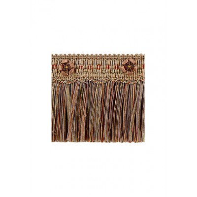 Exquisite Cut Fringe with Rosette 1882 Cinnamon Story