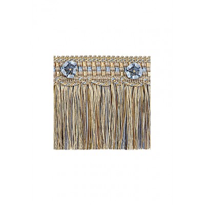 Exquisite Cut Fringe with Rosette 1882 Blue Heaven