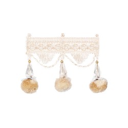 Exquisite Jewel Tassel Fringe 2742 White Dove