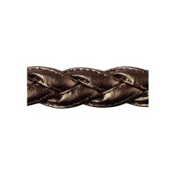 Juliet Leather Band Tie Back 4346 Deep Bronze