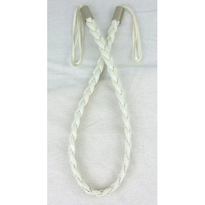 Juliet Leather Band Tie Back 4346 White