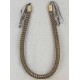 Juliet Leather Suede Rope Tie Back 4348 Beige Silver