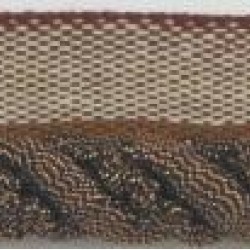 Metallic Flanged Cord Brown