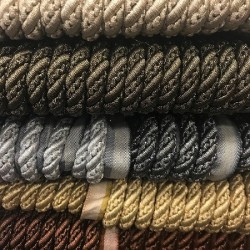 METALLIC CORD 10MM - 6 COLOURS - SAMPLE CUTTINGS AVAILABLE