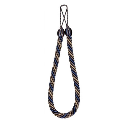 The Lynne Rope Tieback 1035 Navy Taupe