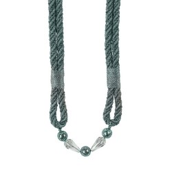 Metallic Rope Tieback  Pewter