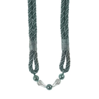 Metallic Rope Tieback  Pewter