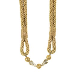 Metallic Rope Tieback Pure Gold