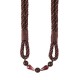 Metallic Rope Tieback  Brown