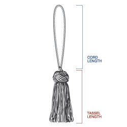 Classic Exquisite Key Tassel 1050-00 Turkish Delight